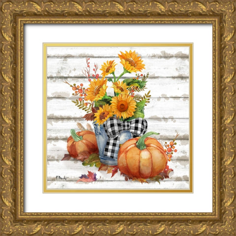 Rustic Fall V Gold Ornate Wood Framed Art Print with Double Matting by Brent, Paul