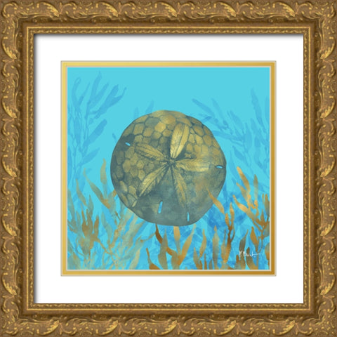 Cedar Key Sealife III Gold Ornate Wood Framed Art Print with Double Matting by Brent, Paul