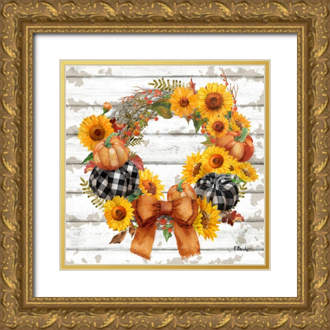 Rustic Fall VII Gold Ornate Wood Framed Art Print with Double Matting by Brent, Paul