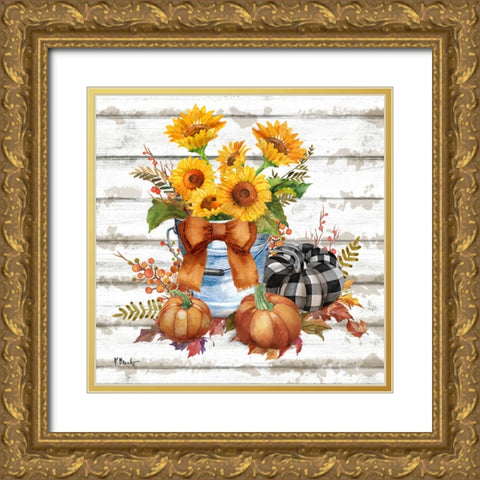 Rustic Fall VIII Gold Ornate Wood Framed Art Print with Double Matting by Brent, Paul