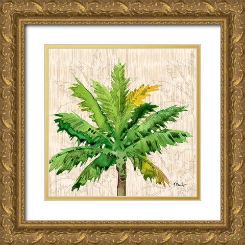Hilo Palms I Gold Ornate Wood Framed Art Print with Double Matting by Brent, Paul