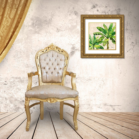 Hilo Palms IV Gold Ornate Wood Framed Art Print with Double Matting by Brent, Paul