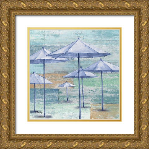 Coastal Lounge III Gold Ornate Wood Framed Art Print with Double Matting by Brent, Paul