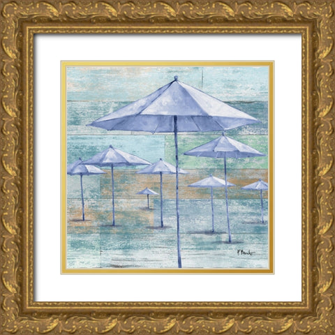 Coastal Lounge IV Gold Ornate Wood Framed Art Print with Double Matting by Brent, Paul