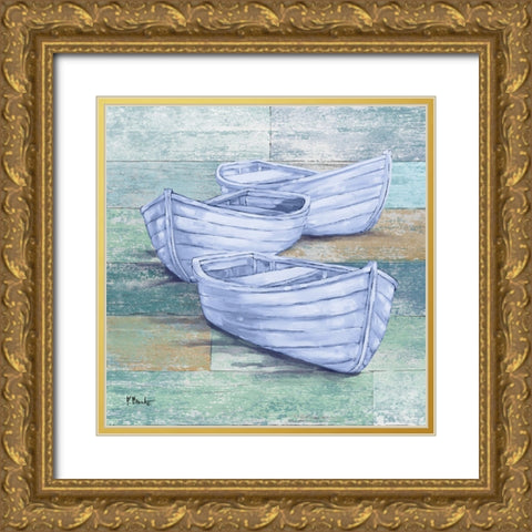 Coastal Lounge V Gold Ornate Wood Framed Art Print with Double Matting by Brent, Paul