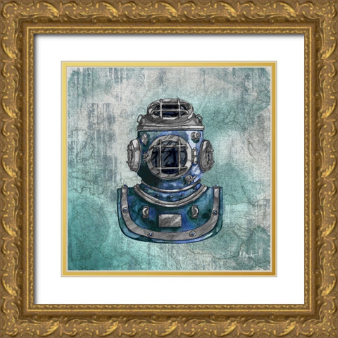 Diving Expedition II Gold Ornate Wood Framed Art Print with Double Matting by Brent, Paul