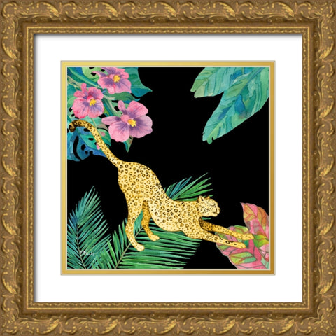 Wildcat Jungle III Gold Ornate Wood Framed Art Print with Double Matting by Brent, Paul
