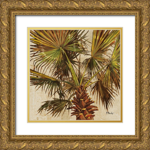 Woodside Palms I Gold Ornate Wood Framed Art Print with Double Matting by Brent, Paul