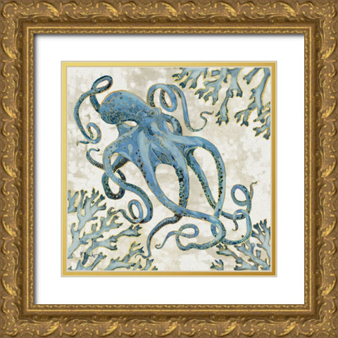 Playa Sealife III Gold Ornate Wood Framed Art Print with Double Matting by Brent, Paul