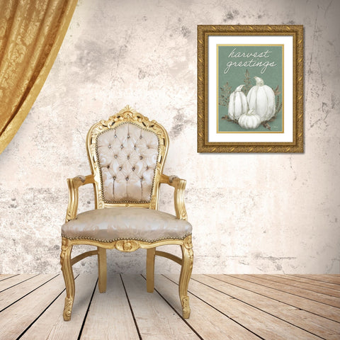 Sage Heirloom Vertical Gold Ornate Wood Framed Art Print with Double Matting by Brent, Paul