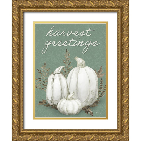 Sage Heirloom Vertical Gold Ornate Wood Framed Art Print with Double Matting by Brent, Paul