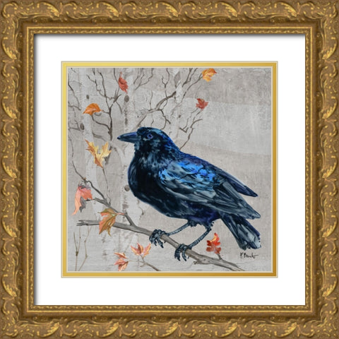 Crowing Woods II Gold Ornate Wood Framed Art Print with Double Matting by Brent, Paul