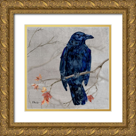 Crowing Woods III Gold Ornate Wood Framed Art Print with Double Matting by Brent, Paul