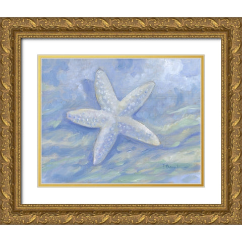 Impressions of Shells II - Starfish Gold Ornate Wood Framed Art Print with Double Matting by Brent, Paul