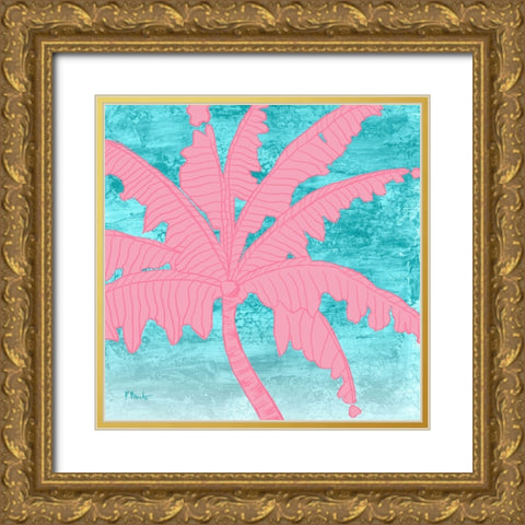 Sketched Palm I Gold Ornate Wood Framed Art Print with Double Matting by Brent, Paul