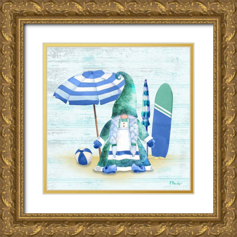 Coastal Gnome III Gold Ornate Wood Framed Art Print with Double Matting by Brent, Paul