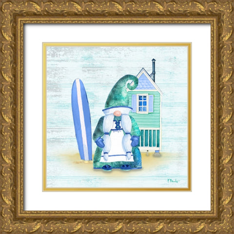 Coastal Gnome IV Gold Ornate Wood Framed Art Print with Double Matting by Brent, Paul