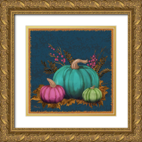 Jeweled Bounty III Gold Ornate Wood Framed Art Print with Double Matting by Brent, Paul