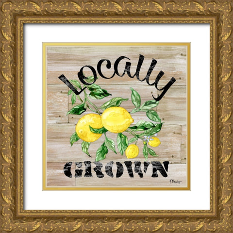 Lemon Orchard I Gold Ornate Wood Framed Art Print with Double Matting by Brent, Paul