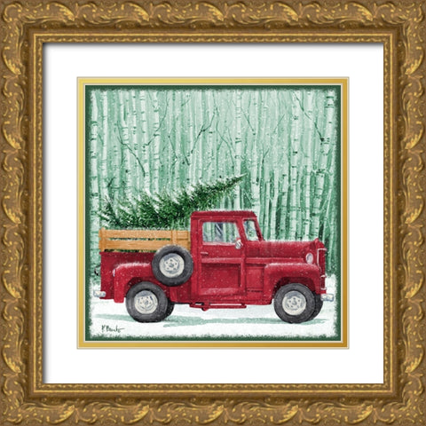 Holiday Drifter I Gold Ornate Wood Framed Art Print with Double Matting by Brent, Paul