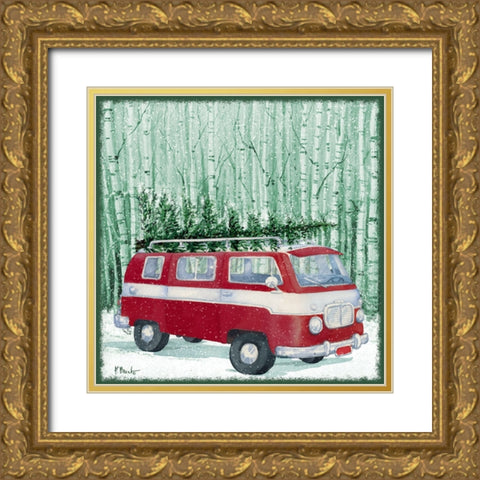 Holiday Drifter III Gold Ornate Wood Framed Art Print with Double Matting by Brent, Paul