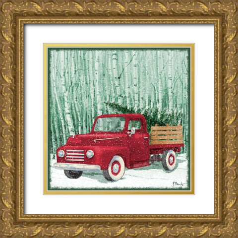 Holiday Drifter VI Gold Ornate Wood Framed Art Print with Double Matting by Brent, Paul
