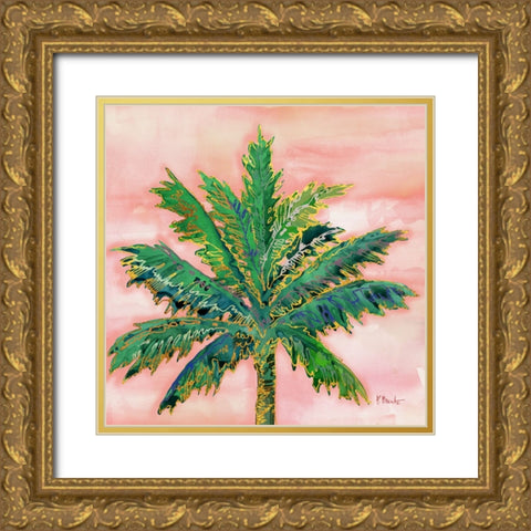Hana Palm I Gold Ornate Wood Framed Art Print with Double Matting by Brent, Paul