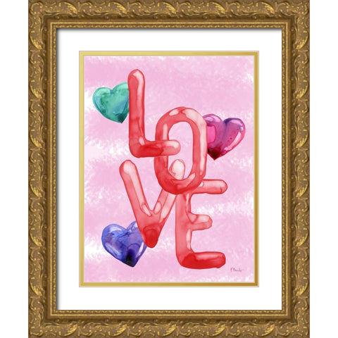 Lovers Day Vertical IV Gold Ornate Wood Framed Art Print with Double Matting by Brent, Paul