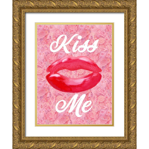 Lovers Day Vertical VI Gold Ornate Wood Framed Art Print with Double Matting by Brent, Paul