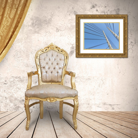 Abstract 12 Gold Ornate Wood Framed Art Print with Double Matting by Lee, Rachel
