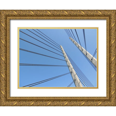 Abstract 12 Gold Ornate Wood Framed Art Print with Double Matting by Lee, Rachel