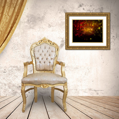 Abstract 5 Gold Ornate Wood Framed Art Print with Double Matting by Lee, Rachel