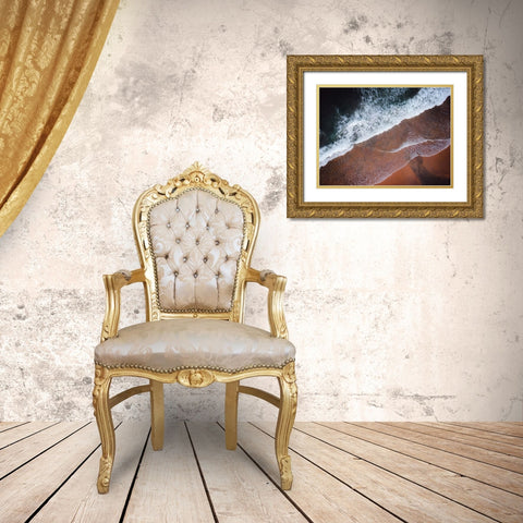 Aerial 10 Gold Ornate Wood Framed Art Print with Double Matting by Lee, Rachel