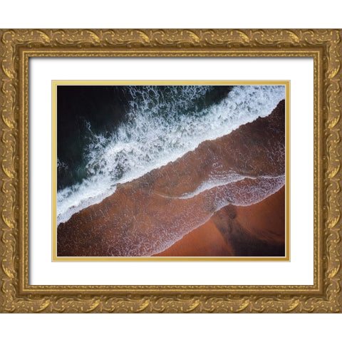 Aerial 10 Gold Ornate Wood Framed Art Print with Double Matting by Lee, Rachel
