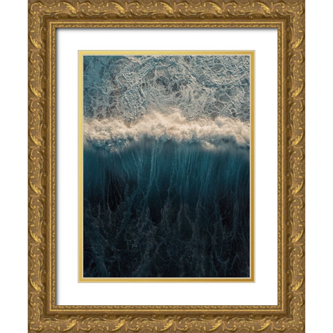 Aerial 18 Gold Ornate Wood Framed Art Print with Double Matting by Lee, Rachel
