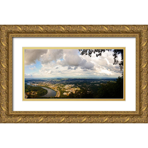 Afternoon Cruise Gold Ornate Wood Framed Art Print with Double Matting by Lee, Rachel
