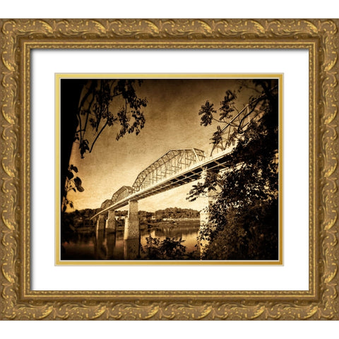 Afternoon Walnut Gold Ornate Wood Framed Art Print with Double Matting by Lee, Rachel