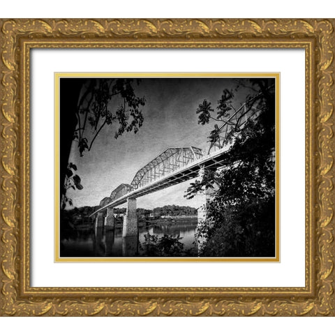 Afternoon Walnut BW Gold Ornate Wood Framed Art Print with Double Matting by Lee, Rachel