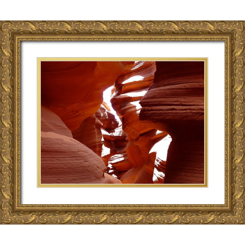 Antelope Canyon 1 Gold Ornate Wood Framed Art Print with Double Matting by Lee, Rachel