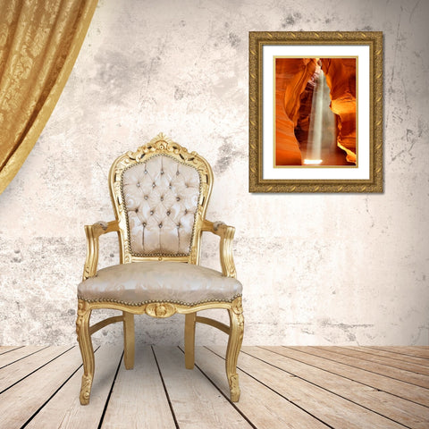 Antelope Canyon 5 Gold Ornate Wood Framed Art Print with Double Matting by Lee, Rachel