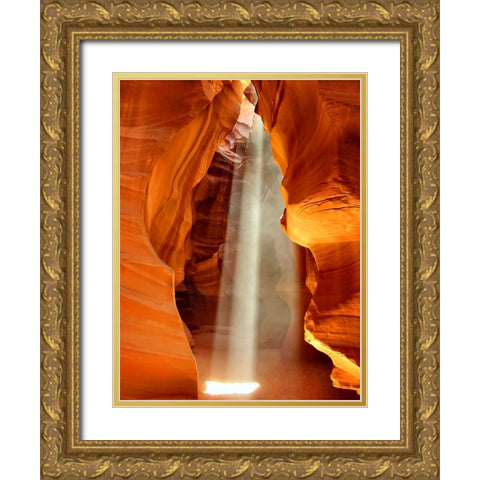 Antelope Canyon 5 Gold Ornate Wood Framed Art Print with Double Matting by Lee, Rachel