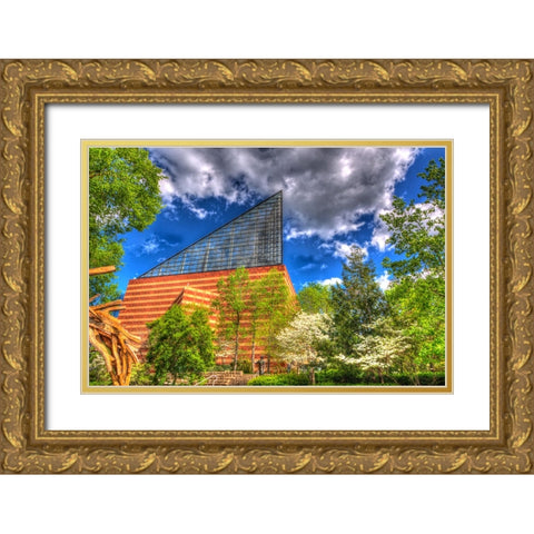 Aquarium 2 HDR Gold Ornate Wood Framed Art Print with Double Matting by Lee, Rachel