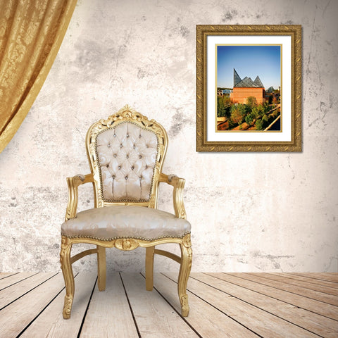 Aquarium From Above Gold Ornate Wood Framed Art Print with Double Matting by Lee, Rachel