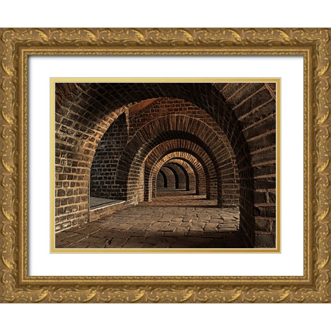 Architectural 1 Gold Ornate Wood Framed Art Print with Double Matting by Lee, Rachel