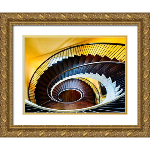 Architectural 7 Gold Ornate Wood Framed Art Print with Double Matting by Lee, Rachel