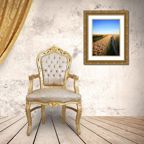 Beach 20 Gold Ornate Wood Framed Art Print with Double Matting by Lee, Rachel