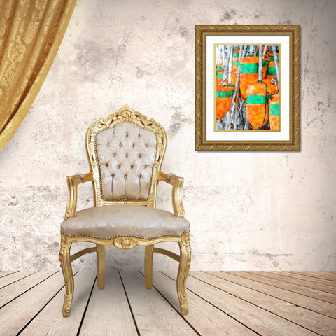 Beach 25 Gold Ornate Wood Framed Art Print with Double Matting by Lee, Rachel