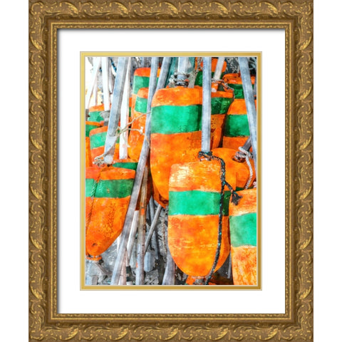 Beach 25 Gold Ornate Wood Framed Art Print with Double Matting by Lee, Rachel