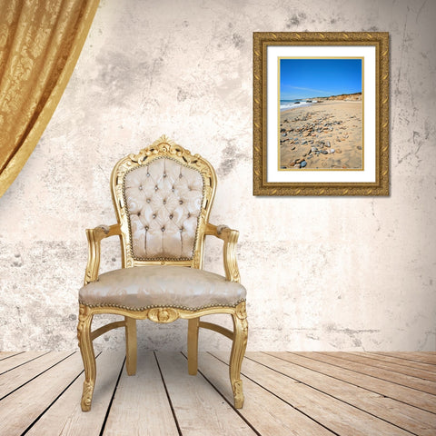 Beach 26 Gold Ornate Wood Framed Art Print with Double Matting by Lee, Rachel
