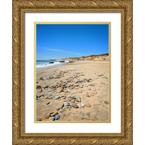 Beach 26 Gold Ornate Wood Framed Art Print with Double Matting by Lee, Rachel
